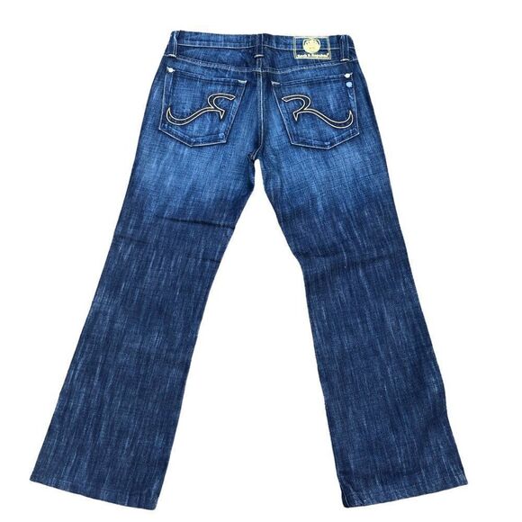 ROCK & Republic Embroidered Jeans Size 33 Blue - Picture 4 of 7